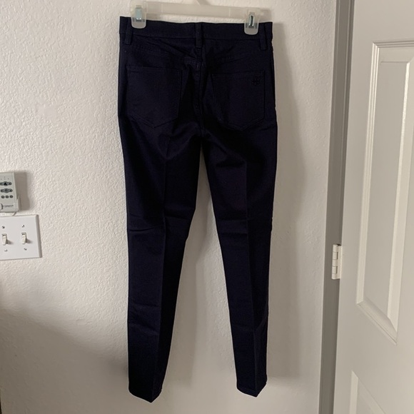 Tory Burch Navy Skinny Trousers Pants - Picture 10 of 14
